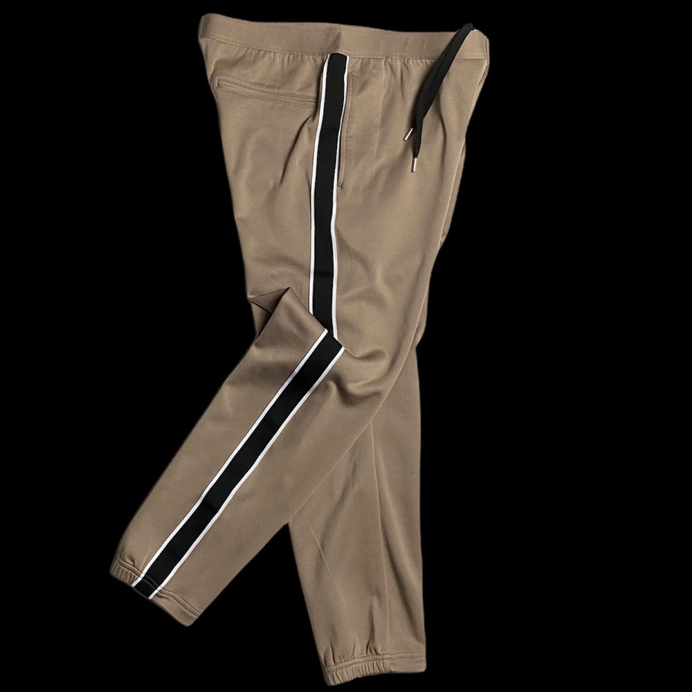 Theory Curtis DW SP EH Drawstring Stripe Pants ‘Bark’